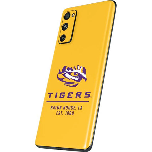 Louisiana State University - LSU Tigers Baton Rouge Yellow Galaxy S20 Fan Edition Skin